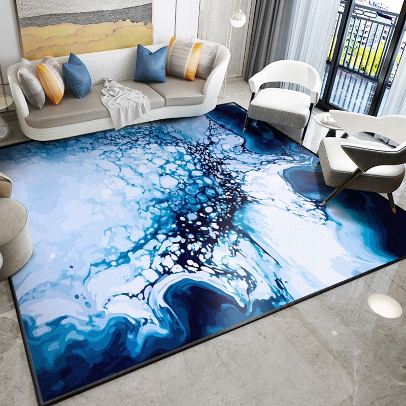 Dazzling Modern Rug Multicolor Abstract Print Rug Non-Slip Machine Washable Stain Resistant Rug for Drawing Room