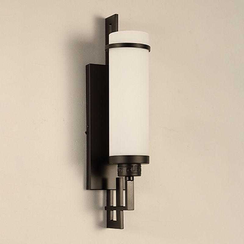 Modern Vanity Lights Milky Glass Vanity Wall Light Fixture for Bathroom