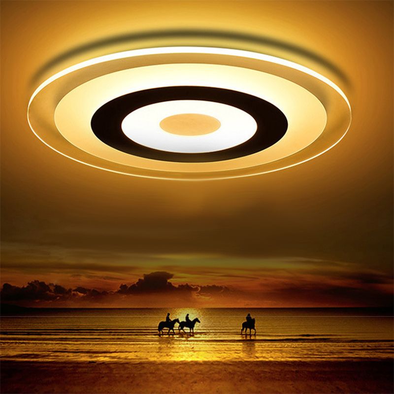 Circular Flush Mount Ceiling Lights Modern Acrylic Flushmount