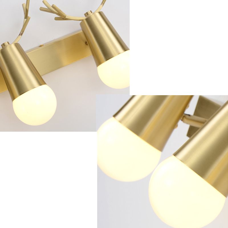 Applexion murale en verre blanc moderne miroir de toilette américaine Lumière légère légère