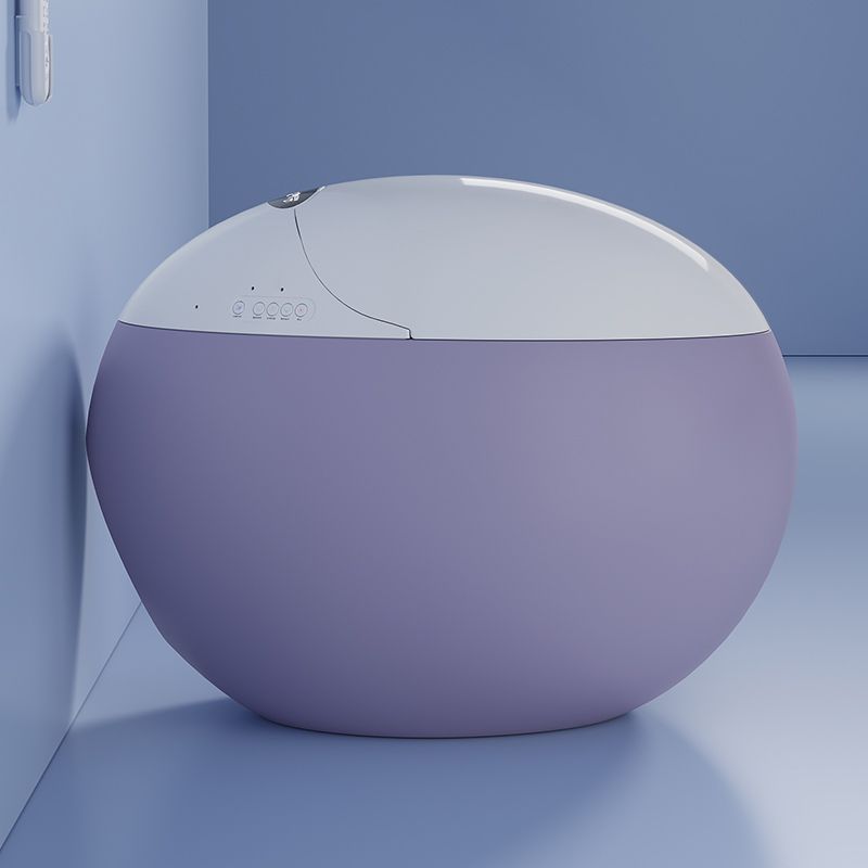 Contemporary Stain Resistant Floor Mount Bidet with Heated Seat