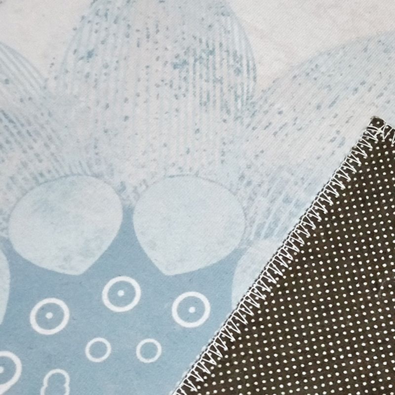 Grey Casual Rug Polyester Graphic Indoor Rug Washable Rug for Home Decor