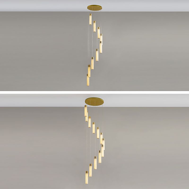 Techo de lámpara LED de mármol contemporánea para el salón de la sala de estar