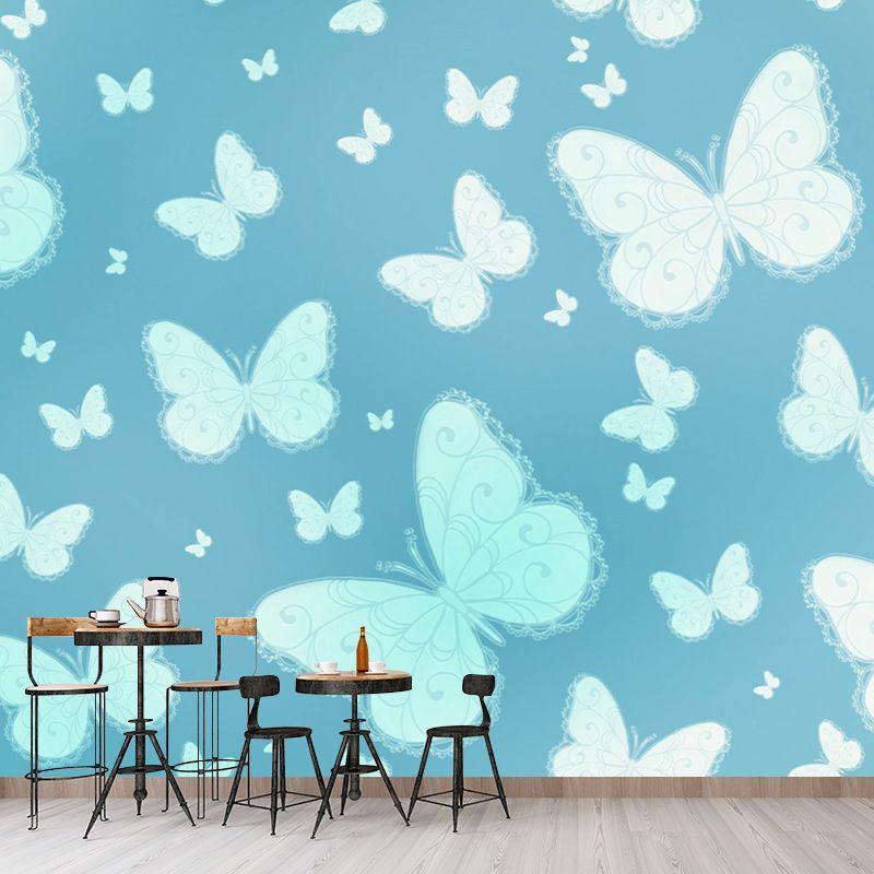 Environmental Illustration Mural Wallpaper Butterfly Indoor Wall Mural