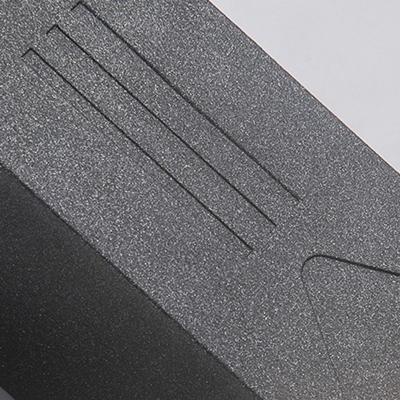 LED Aluminum Wall Mount Contemporary Cuboid Wall Lighting Fixture in Grey