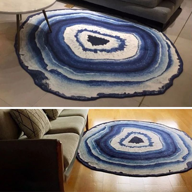 Nouveauté de couleur mixte de tapis d'intérieur moderne polyester 3d tapis de soins faciles à imprimer pour décoration de la maison