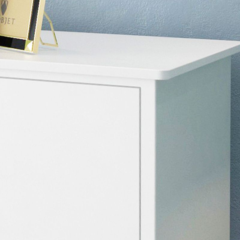 Contemporary Glam Wooden Chest Horizontall Storage Chest Dresser with Metal Legs