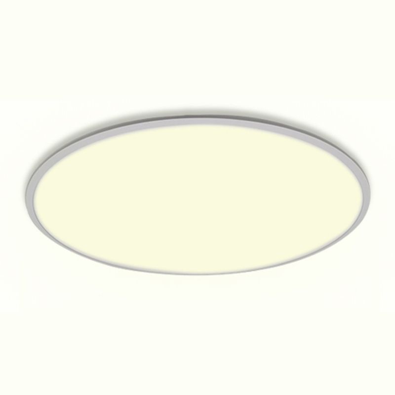 Runde Deckenleuchte aus Aluminium. Minimalistische LED-Deckenleuchte