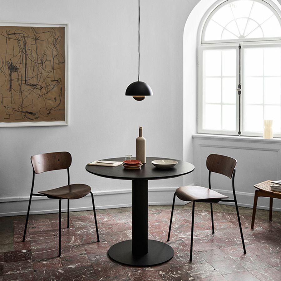 Chaises de salle à manger à la côté en bois minimaliste ouvrir à l'arrière pour manger une chaise latéral pour la maison
