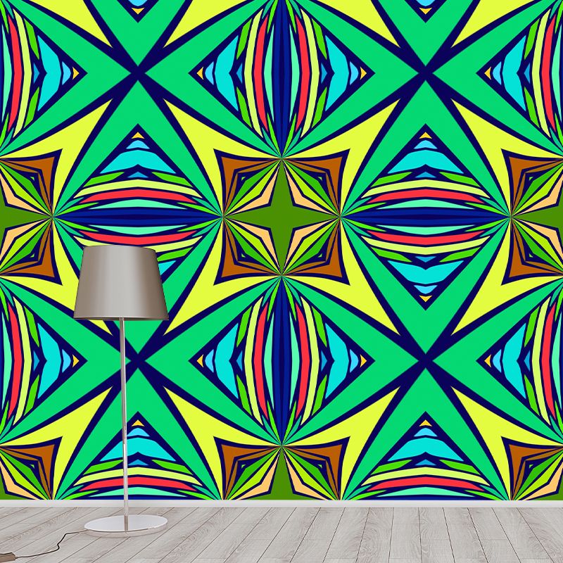 Illustration Novelty Pattern Mildew Wall Mural Horizontalt for Living Room