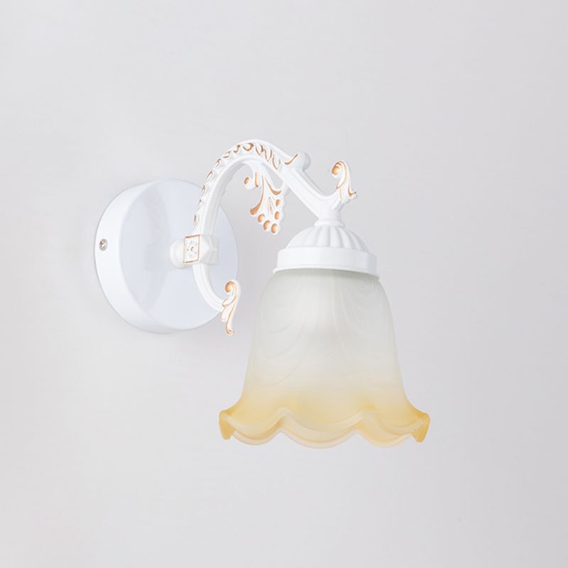 MOLTO FLOWER VASITY LIGHT LIGHT Vintage Ombre Glassato Glass Montaggio Montaggio Luce per bagno