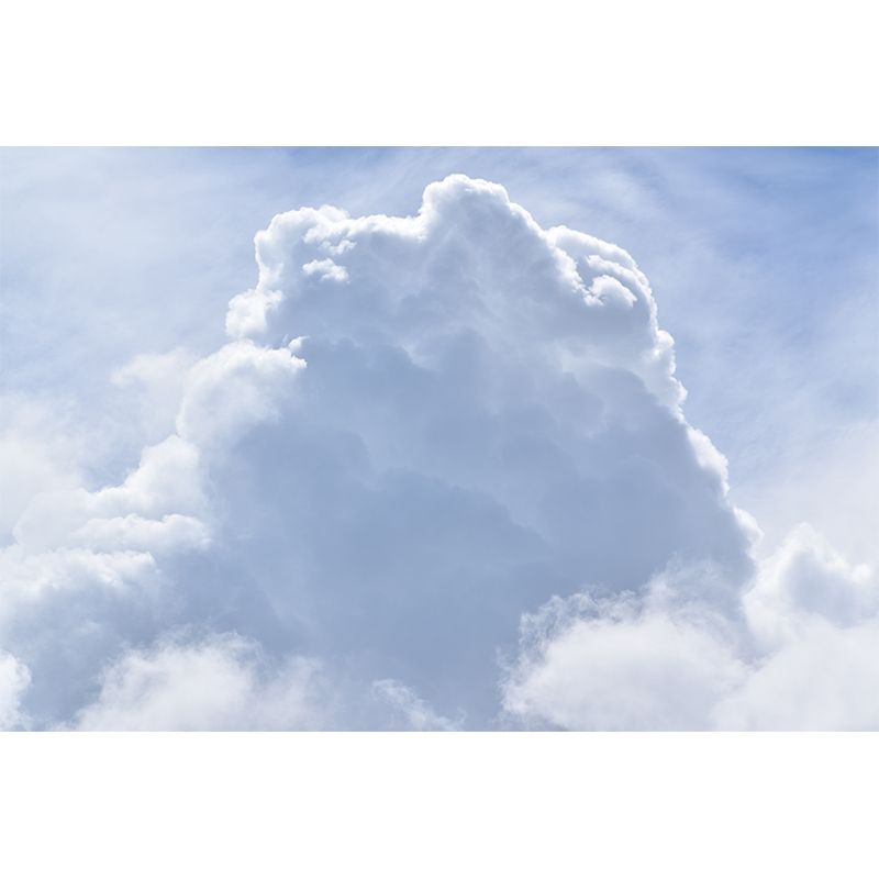 Sky with White Cloud Wall Murals for Living Room Gust Room, Water Resistant