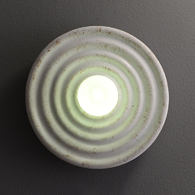 Nordic Style Wall Mount Light Circle Shape Resin Wall Lamp for Living Room