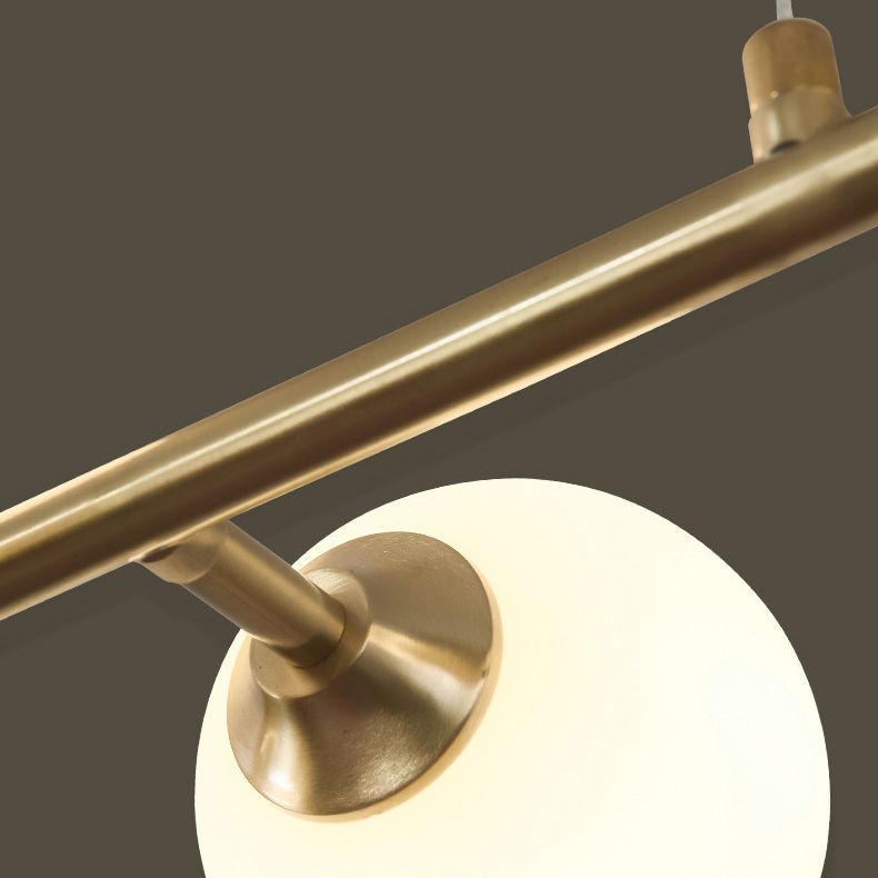 Round Island Lampellale Luci di vetro contemporaneo Fissature di illuminazione lampadario per il ristorante