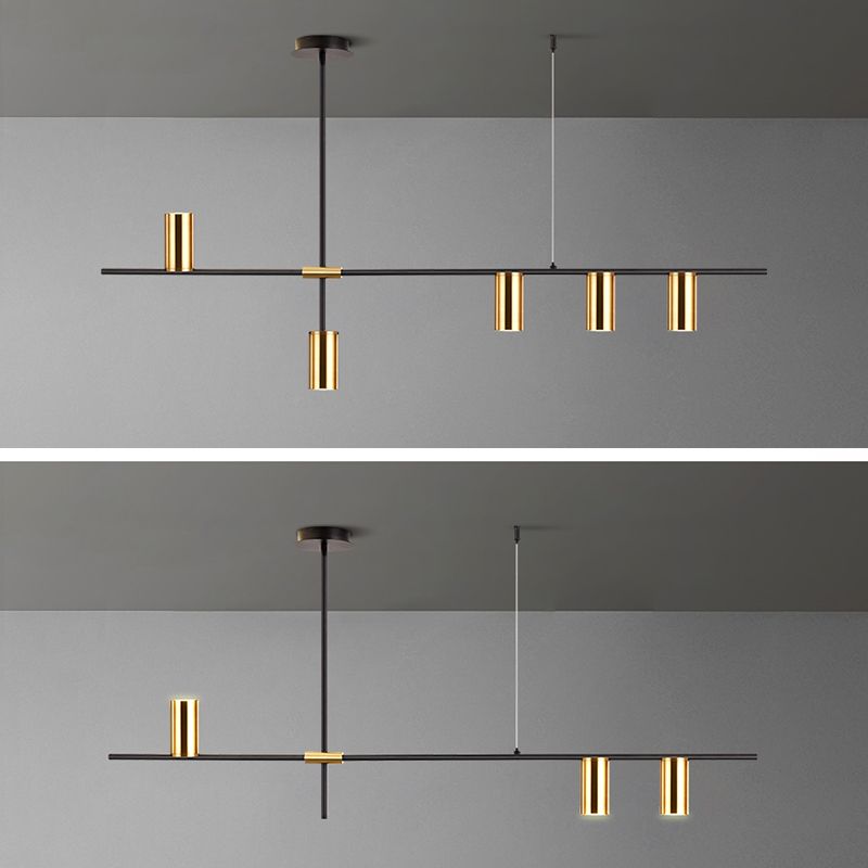 Cilindri della metà del secolo Luci lampadari dell'isola illuminazione isola metallica