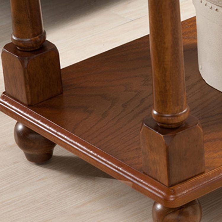 22.8" Tall 4 Legs End Table Contemporary Rectangular Side Table