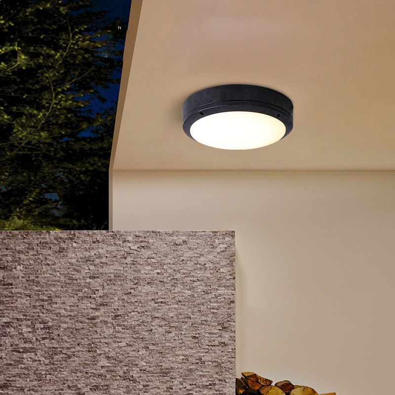 Lámpara de techo LED impermeable Lámpara empotrada de estilo tradicional moderno para balcón