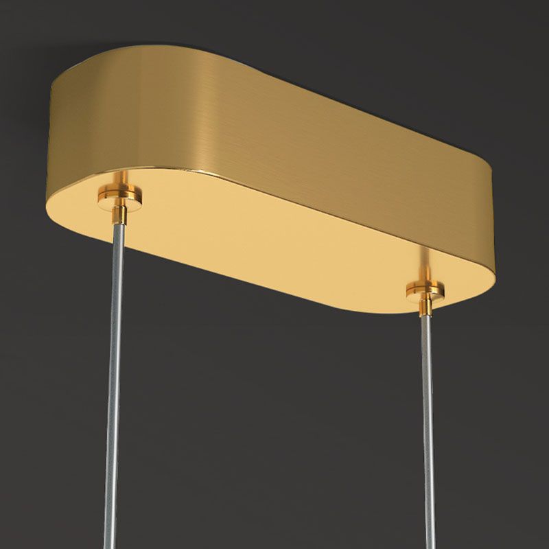 Luz de colgante de cristal transparente Lighting de suspensión de techo cónico de estilo moderno