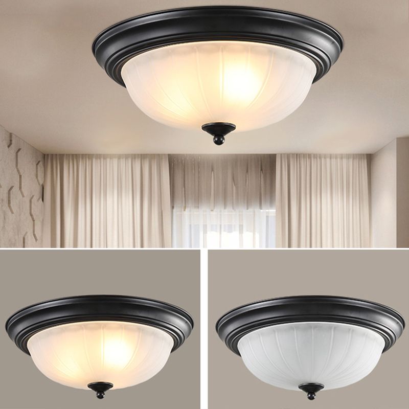 Schale Glas Flush Mount Modern Style Wohnzimmer-Deckenleuchte mit Form