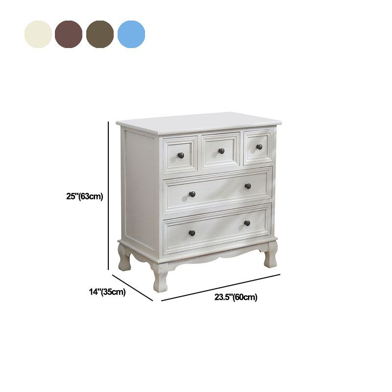 14" W Traditional Wooden Lingerie Chest Vertical Storage Chest with Drawers