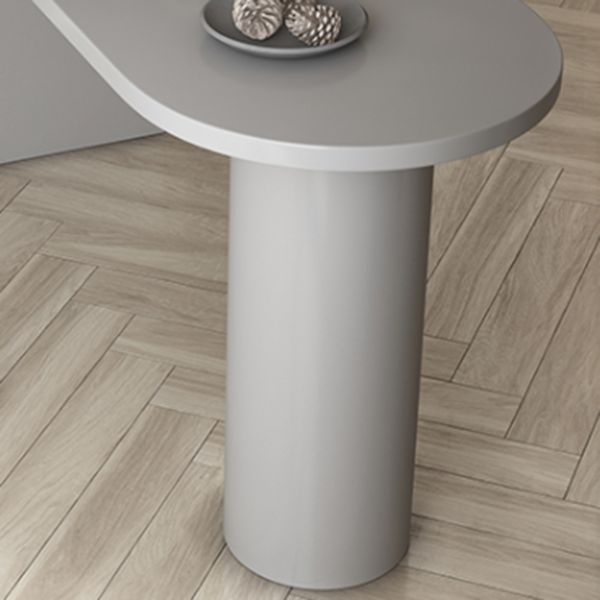 Free Form Pine Wood Table for Restaurant Modern Indoor Table with Double Pedestal Base