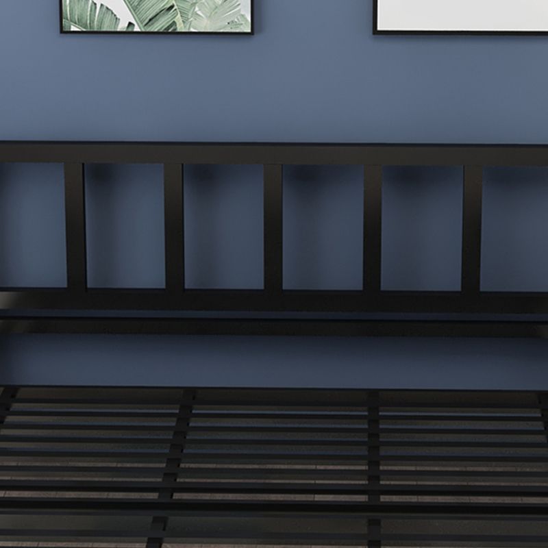 Modern Metal Folding Bed Rectangular Open-Frame Bed with Metal Legs