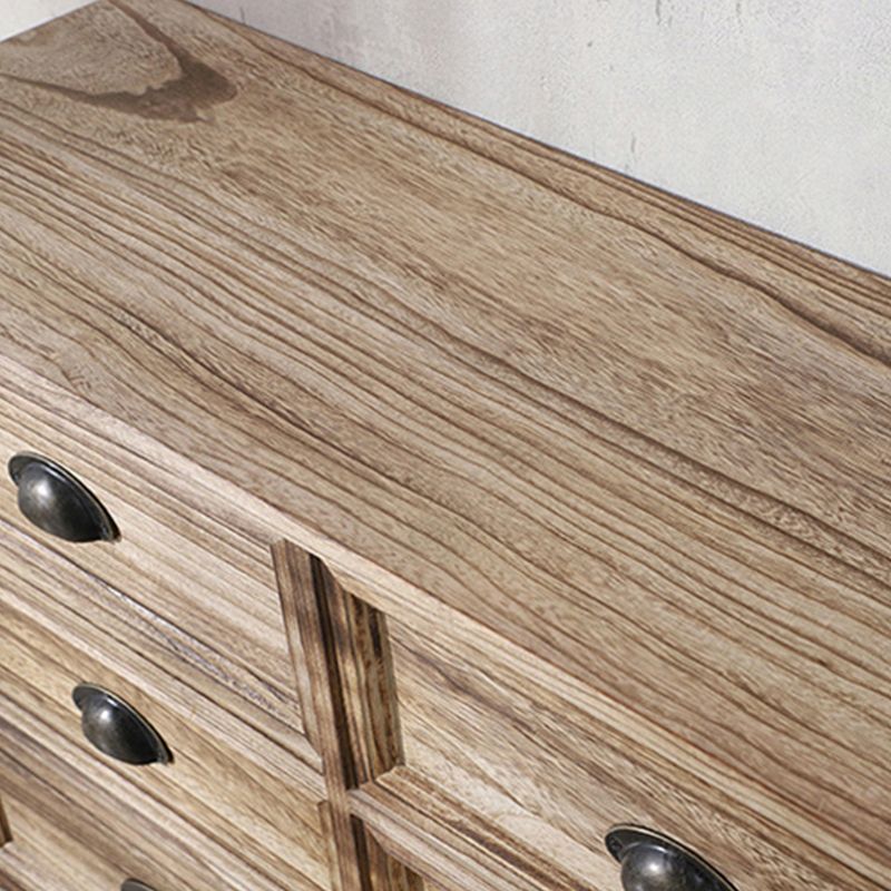 Traditional Style Storage Chest Bedroom Vertical Wooden Storage Chest Dresser with Drawers