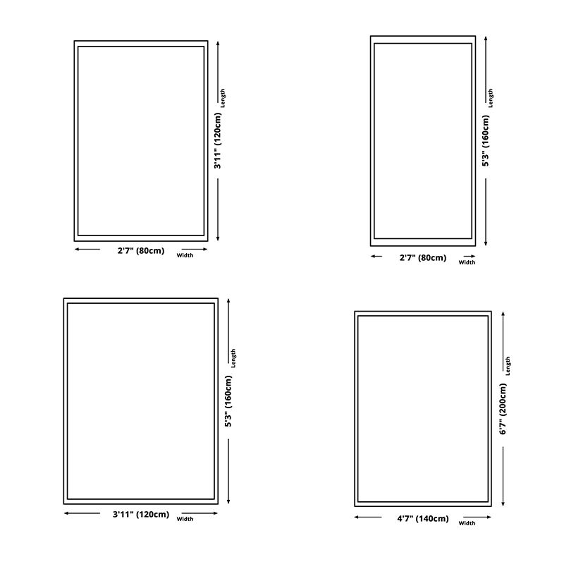 Modern Geometric Pattern Carpet Orange Polyester Area Rug Anti-Slip Easy Care Rug for Home Decor