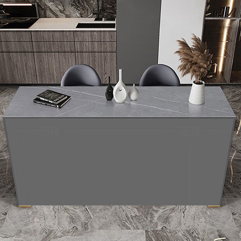 Modern Style Rectangle Bar Table 1/2/3 Pieces Stone Bar Table Set for Home Use