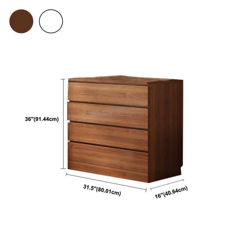 16" W Wooden Chest Modern Style Storage Chest Dresser with Drawers and Doors