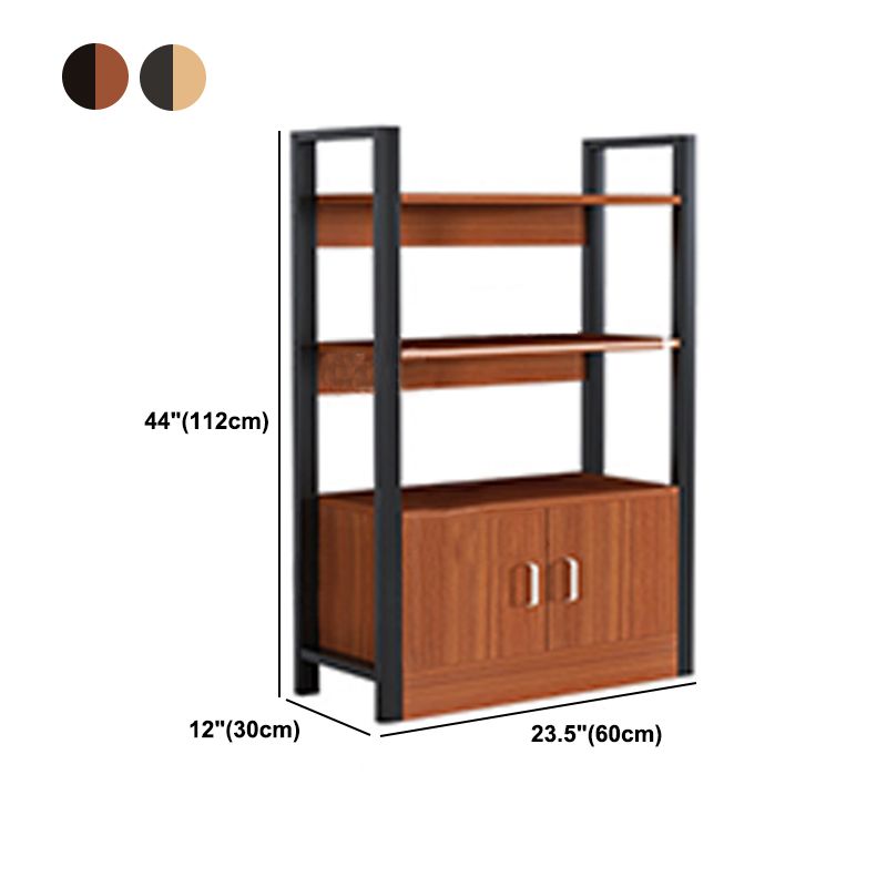 Industrielle Etagere -Bücherregal Stahlrahmen Hersteller Holzregal -Bücherregal mit Tür