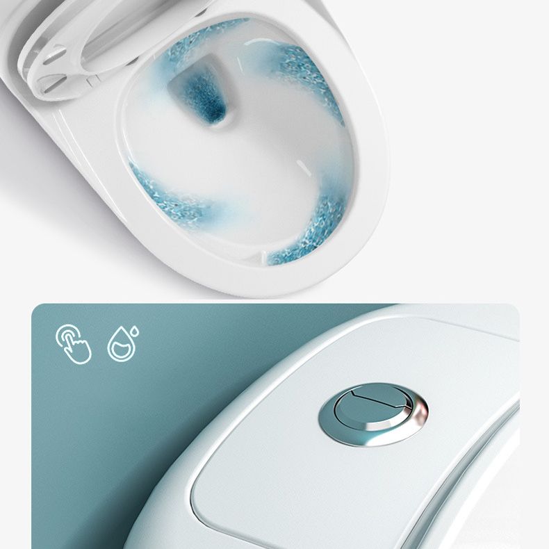 Modern White Siphon Jet Urine Toilet Wall Hung Toilet Bowl with Toilet Seat