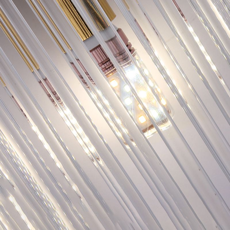 Lámpara de pared de pasillo de dormitorio de luz de cristal creativo moderno