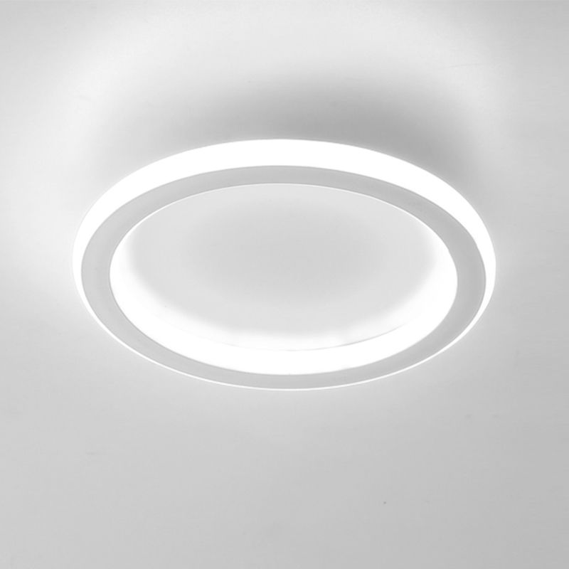 LED Ceiling Lamp Modern Style Ceiling Mount Light with Silica Gel Shade for Bedroom