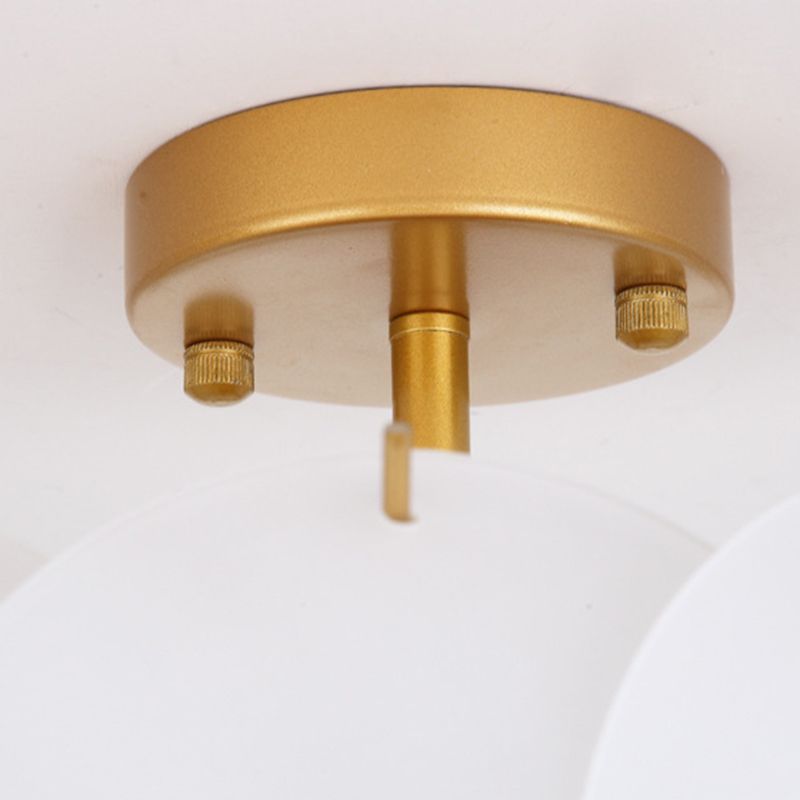 Modern Glass Ceiling Lamp Simple Flush Mount Light Fixture for Bedroom