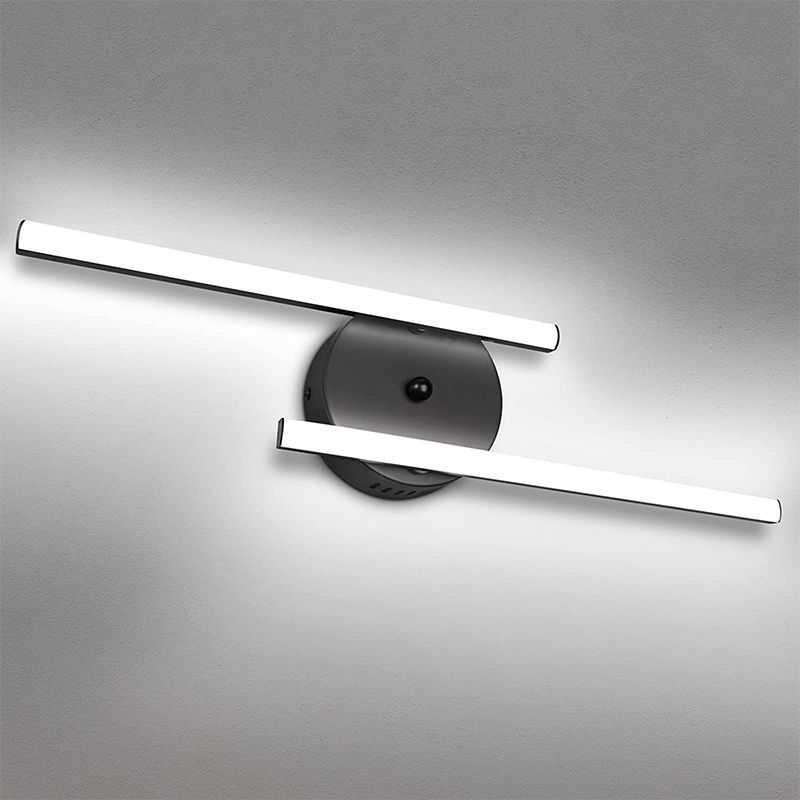 Nordic Style Metal Vanity Light Strip Shape LED Vanity Lamp for Shower Room