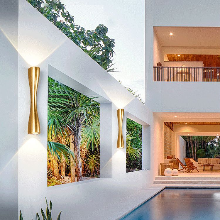 Mid-Century Tubes Wall Mount Light Fixture Metal 2 Lights Sconce