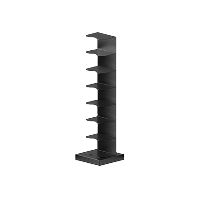 Metal Geometric Bookcase Contemporary Style Vertical Book Shelf