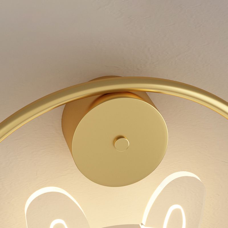 Stile per bambini a forma unica luci da parete in metallo lampade montate