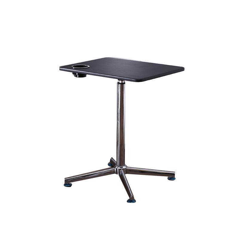 Rectangular Shaped Wood Office Writing Table Metal Legs with Wheels