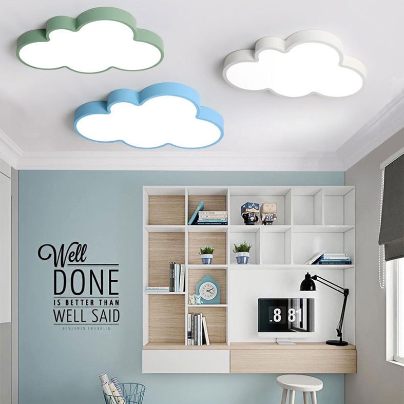 Nuage de nuages Fixtures Macaron Acrylique Fixation du plafond pour la chambre à coucher