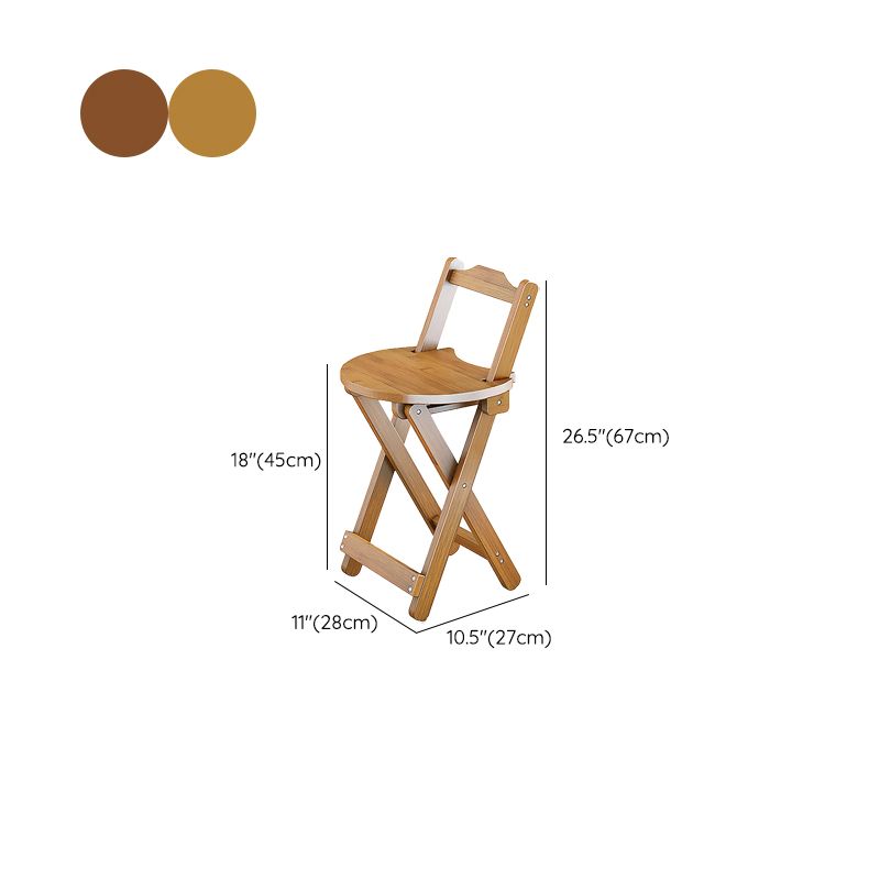 Contemporary Counter Chair Armless Counter-height Stool for Living Room