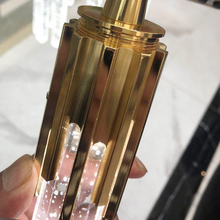 LED Crystal Chandelier Pendant Light Simple Modern Style Living Room Hanging Light Fixture