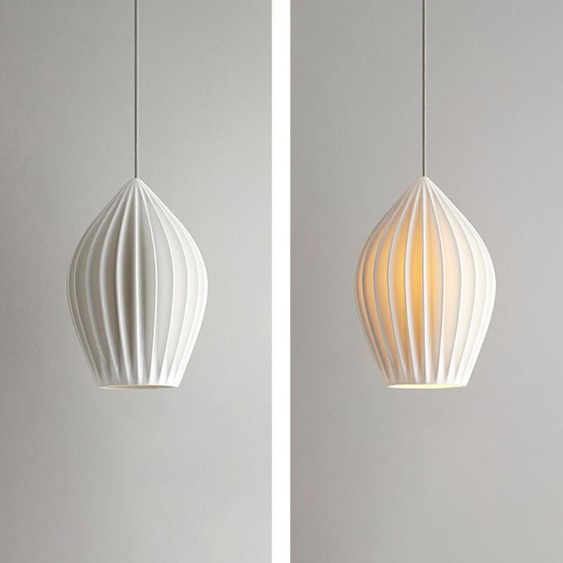 Style moderne Unique nuance suspendue en verre léger 1 pendentif léger pour escalier