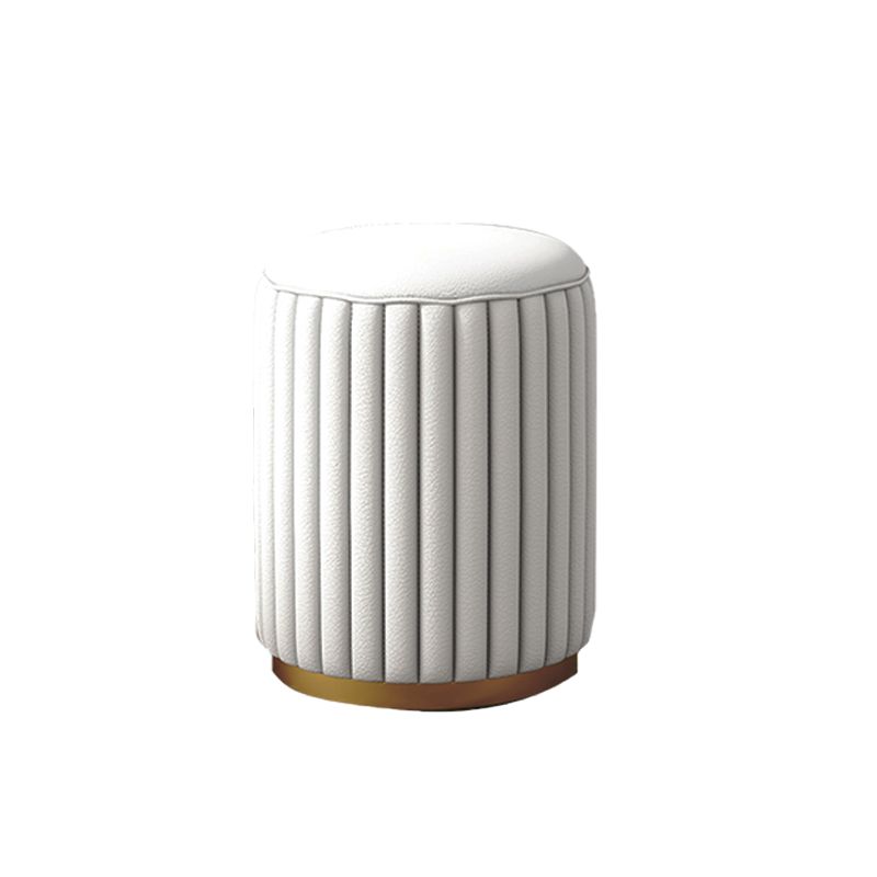 5 Drawers Vanity Set with Padded Stool 29.52" High Dresser in White