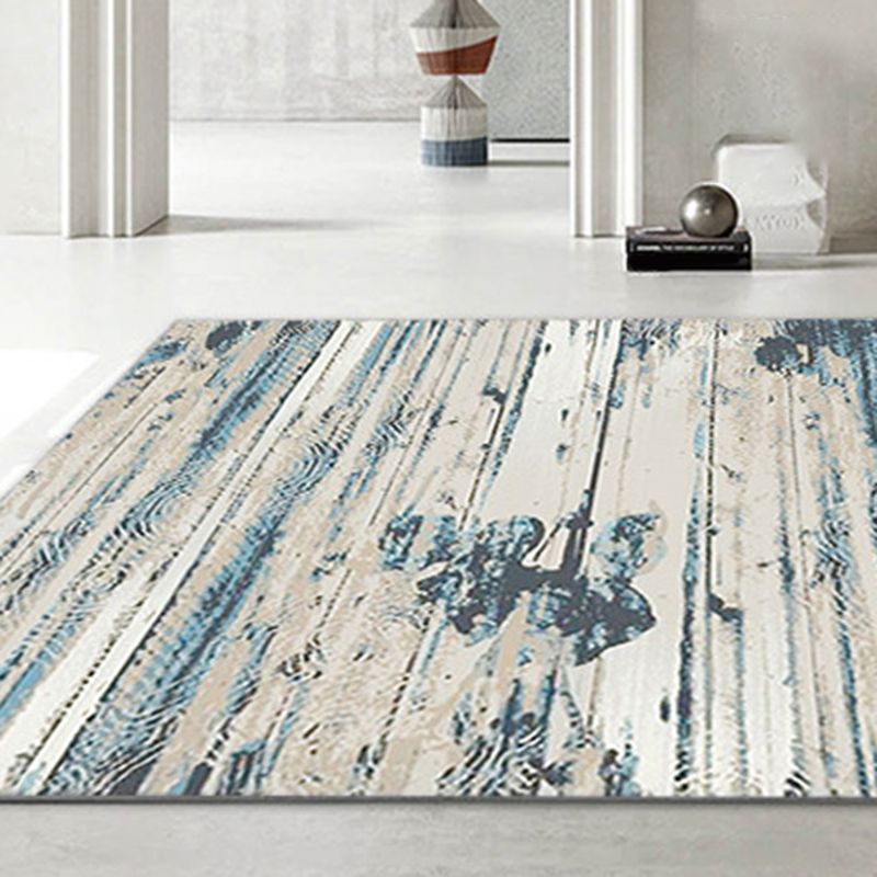 Grey Modern Carpet Polyester Graphic Carpet Washable Carpet for Home Decor