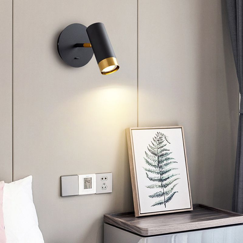 Contemporary Metal Wall Sconce Minimalist Wall Light Fixture for Bedroom