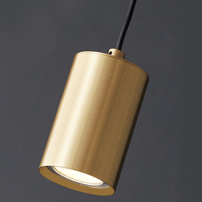 Minimalistische Zylinderhängelampe, modernes Metallheizlicht für Schlafzimmer