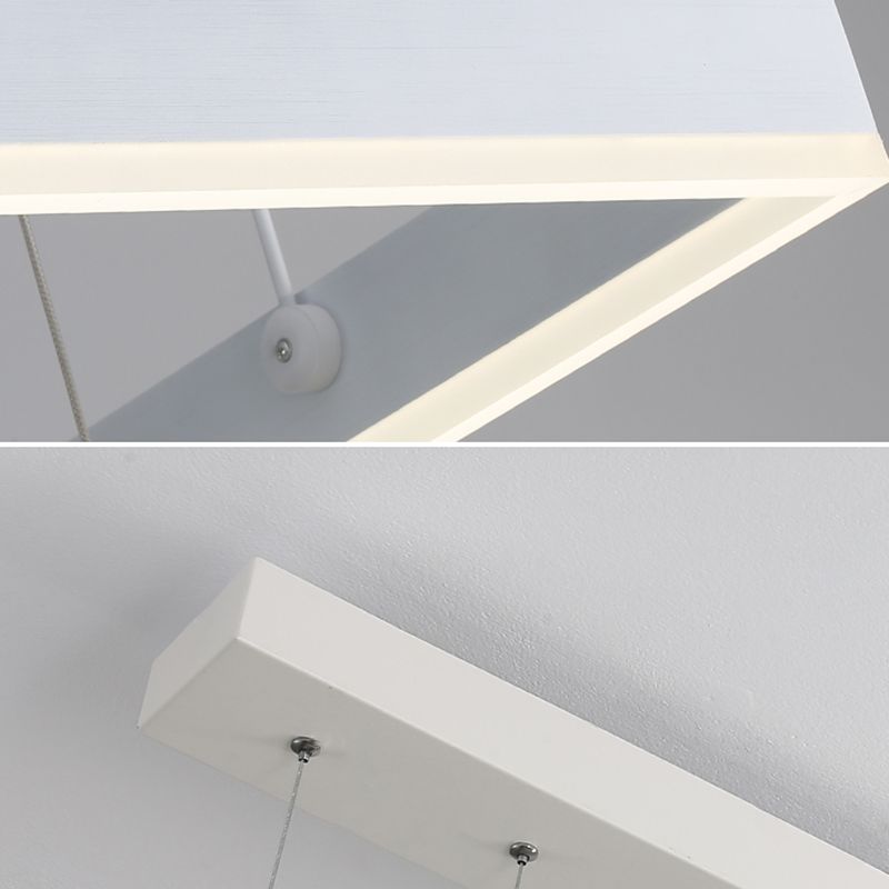 Moderne kroonluchters voor eetkamer Meerdere vierkanten Opgebroken verlichtingsarmaturen voor woonkamer