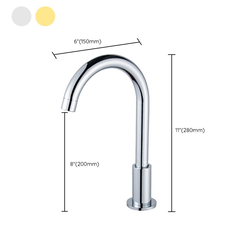 High-Arc Sink Faucet 3 Hole Lever Handle Bathroom Faucet with Water Hose